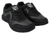 Plein Sport Black Polyester Runner Jasmines Sneakers In Black
