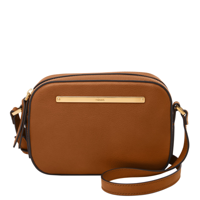 Fossil Liza Leather Camera Bag In Brown