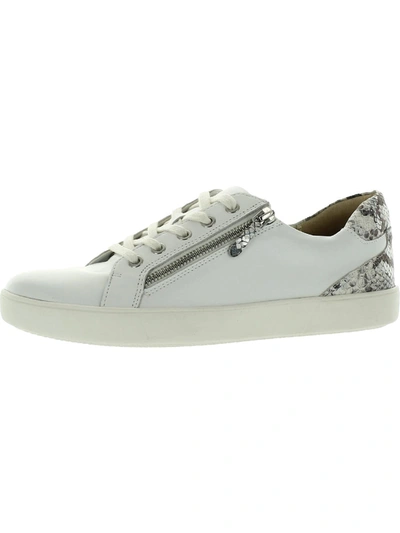 Naturalizer Macayla Womens Leather Fashion Sneakers In White