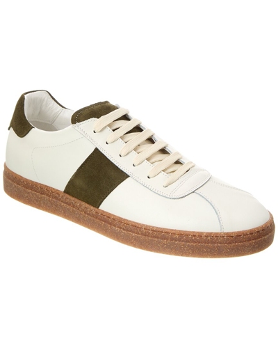 Alfonsi Milano Sport Leather & Suede Sneaker In White