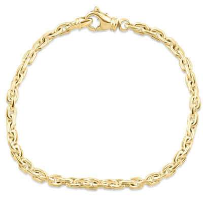 Pompeii3 Men's 14k Gold (18gram) Or Platinum (33gram) 3.5mm Link Bracelet 8.5" In Multi