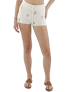 SPIRITUAL GANGSTER SERENITY WOMENS FUZZY FLORAL CASUAL SHORTS