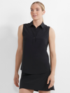 Nic + Zoe Nz Active Tech Stretch Collar Tank In Black
