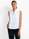 Nic + Zoe Nz Active Tech Stretch Collar Tank In White