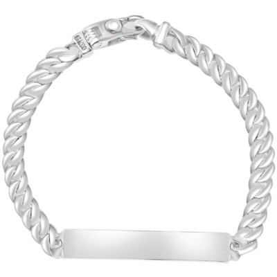 Pompeii3 Men's Cuffed Link 14k Gold (38gram) Or Platinum (61gram) 6.5-9mm Bracelet 8.5" In Multi