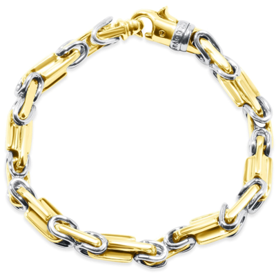 Pompeii3 Men's Link 14k Gold (61gram) Or Platinum (98gram) 8mm Bracelet 8.75" In Multi
