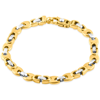 Pompeii3 Men's Link 14k Gold (32gram) Or Platinum (51gram) 6.5mm Bracelet 8.5" In Multi