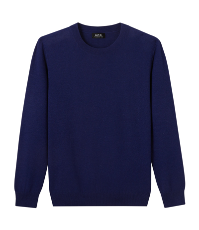 A.p.c. Christian Sweater In Blue