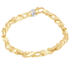 Pompeii3 Men's 14k Gold (45gram) Or Platinum (84gram) 7mm Link Bracelet 8.5" In Silver