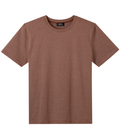 A.p.c. Aymeric T-shirt In Brown