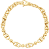 Pompeii3 Men's 14k Gold (25gram) Or Platinum (40gram) 7mm Link Bracelet 8.5" In Silver