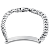 Pompeii3 Men's Cuffed Link 14k Gold (49gram) Or Platinum (79gram) 8-10mm Bracelet 8.5" In Multi