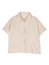 Studio Clay Short-sleeve Buttoned Shirt In Neutrals