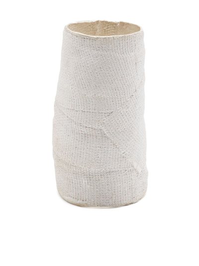 Detaj Bandage Wide-band Ring In White