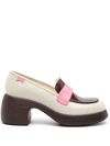 Camper Thelma 65mm Heeled Loafers In White