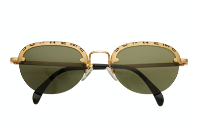 Pre-owned Supreme Elm Sunglasses Gold