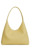 Mansur Gavriel Candy Zip Leather Hobo Bag In Banana