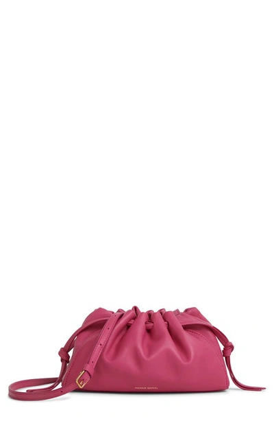 Mansur Gavriel Mini Bloom Leather Drawstring Bag In Dolly