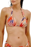 Vix Swimwear Bia Bikini Top In Multi Red