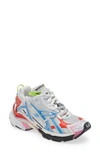 Balenciaga Runner Multicolor Sneakers In White/ Red/ Blue/ Pink