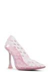 Aldo X Barbie Women's Barbiestessy Vinyl Pumps In Medium Pink