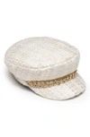 Eugenia Kim Marina Cap In Ivory/ Gold