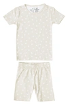 Copper Pearl Kids' Twinkle Fitted Two-piece Short Pajamas In Open White
