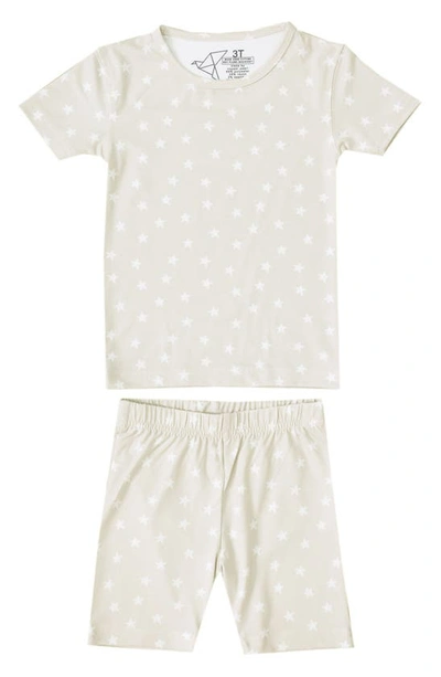 Copper Pearl Babies'  Kids' Twinkle Fitted Two-piece Short Pajamas In Open White