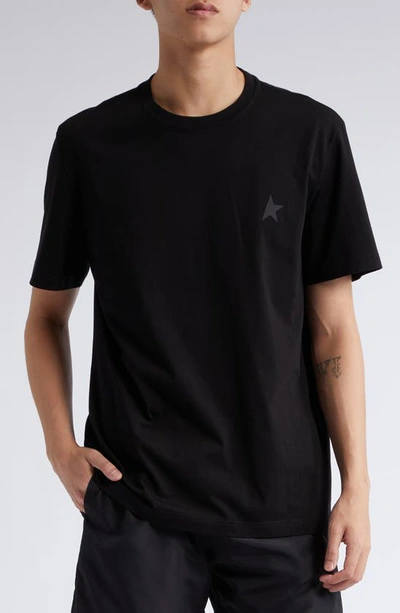 GOLDEN GOOSE GOLDEN GOOSE BLACK STAR COLLECTION COTTON GRAPHIC T-SHIRT