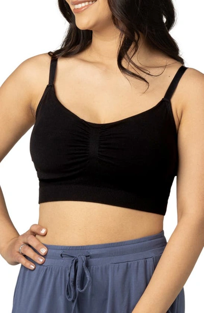 Kindred Bravely Sublime Wireless Hands Free Pumping/nursing Sleep Bra In Black