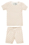 COPPER PEARL KIDS' HUNNIE PRINT FITTED TWO-PIECE SHORT PAJAMAS