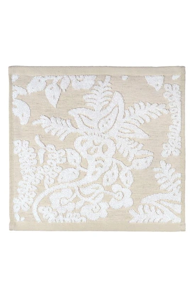 John Robshaw Pasak Face Cloth In Linen/ White