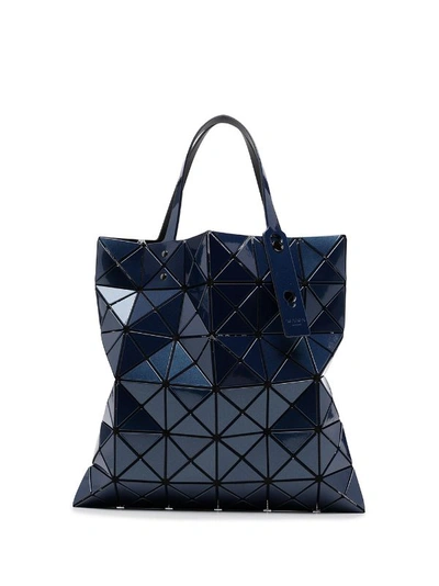 Bao Bao Issey Miyake 6*6 Tote In 77 Navy Blue/navy Green