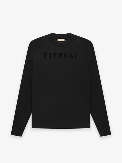 Fear Of God Men Eternal Cotton Ls T-shirt In 001 Black