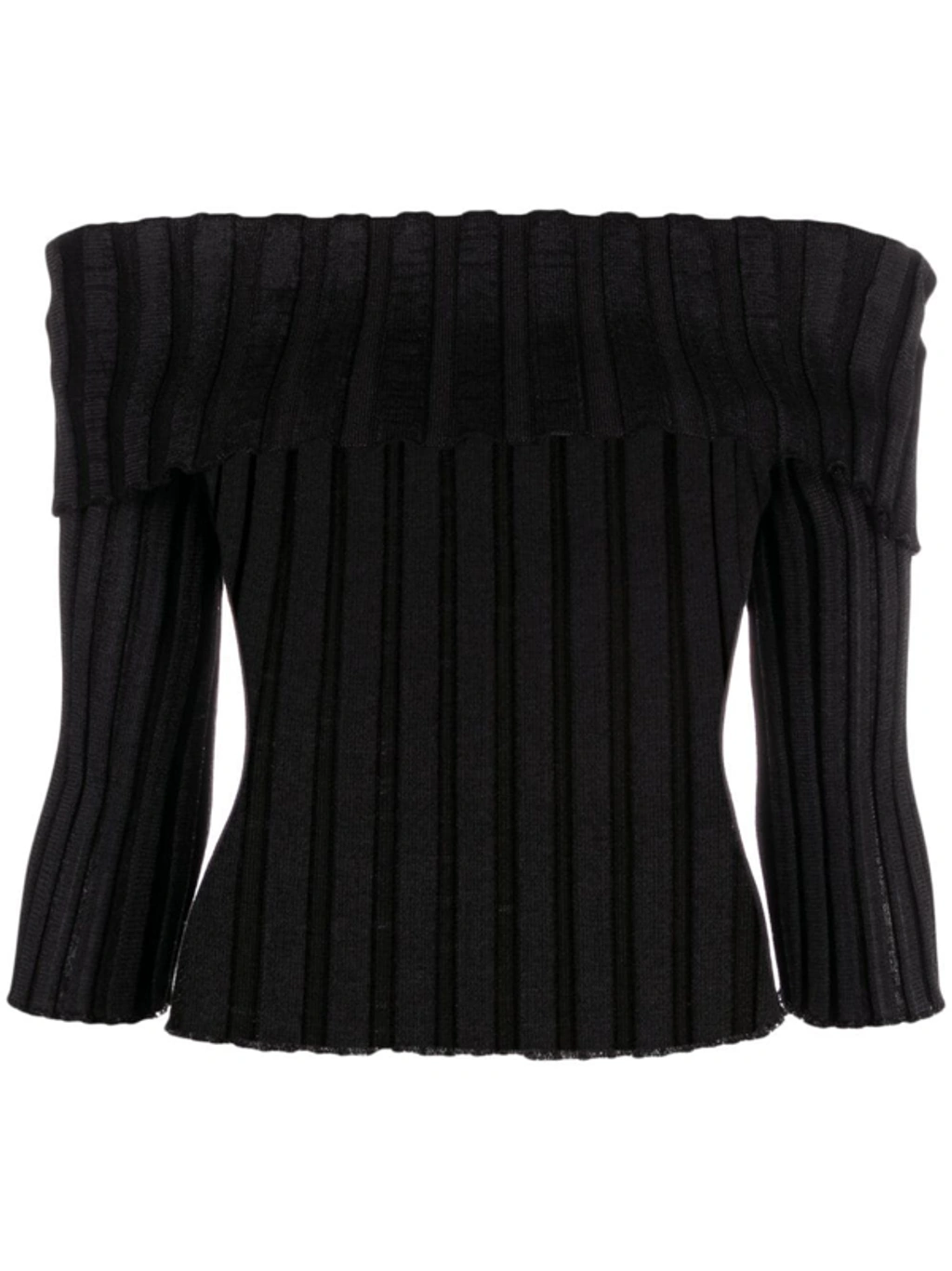 A. Roege Hove Katrine Off-shoulder Long-sleeve Top In Black | ModeSens