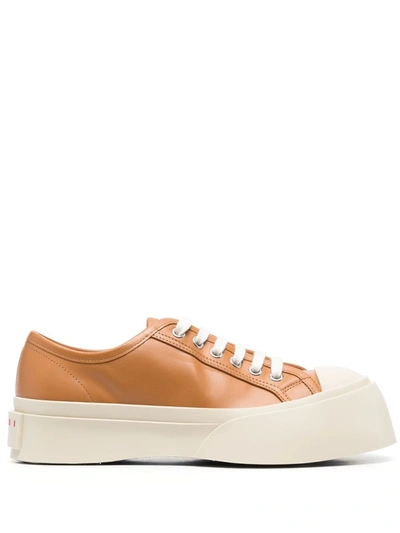 Marni Pablo Leather Low-top Sneakers In 00m72