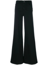 Frame Le Palazzo Crop Jeans In Slow Days In Film Noir