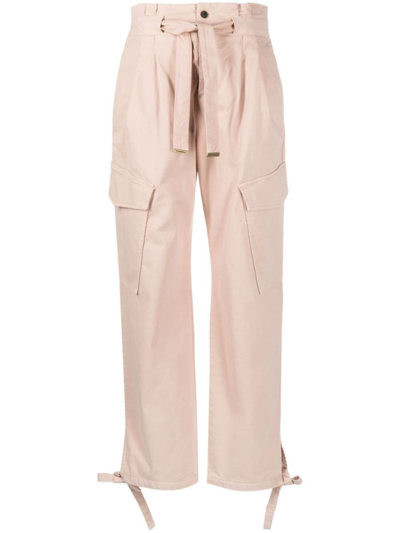 Pinko Wide-leg Trousers In Beige