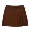 GUCCI GUCCI KIDS LOGO PLAQUE PLEATED SKIRT