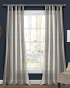 TRIANGLE HOME TRIANGLE HOME BURLAP KNOTTED TAB TOP WINDOW CURTAIN PANELS