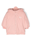 Kenzo Logo-print Hooded Jacker In Pink