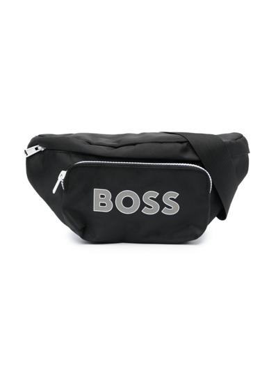 Bosswear Kids' Logo印花腰包 In Black