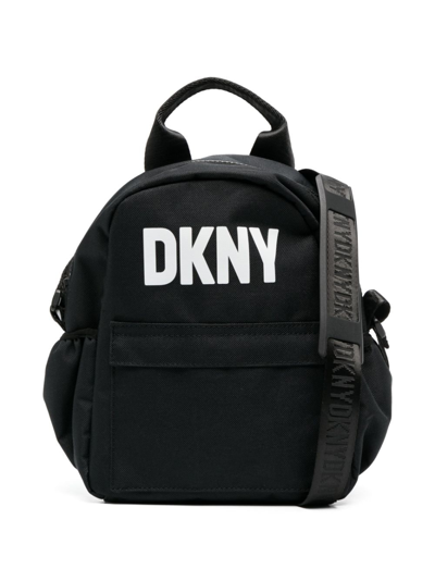 Dkny Kids' Logo-print Backpack-style Bag In Black