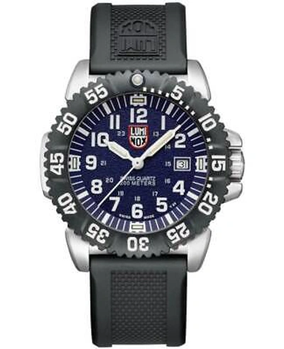 Pre-owned Luminox Nautical Cruiser Blue Dial Rubber Strap Men's Watch Xs.0153.ep