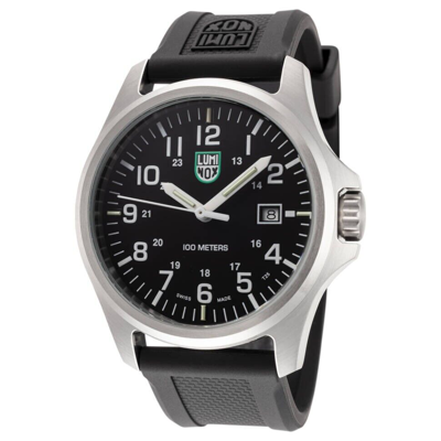 Pre-owned Luminox Patagonia Steel X2.2501 43mm Black Dial 100m Men's Watch Brand