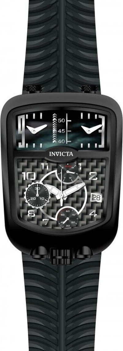 Pre-owned Invicta 29709 S1 Rally Dakar Swiss Chronograph Triple Zone Watch Black 42mm