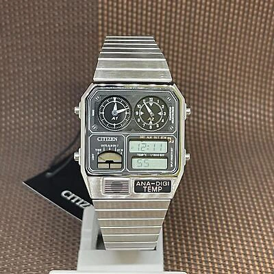 Pre-owned Citizen Jg2101-78e Analog Digital Temperature Chronograph Unisex Vintage Watch