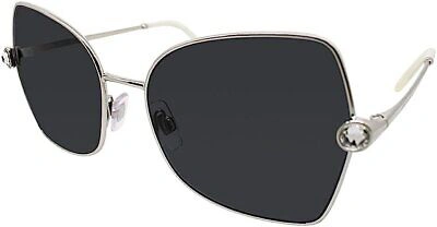 Pre-owned Dolce & Gabbana Sunglasses  Dg 2284 B 05/87 Silver 57mm In Gray