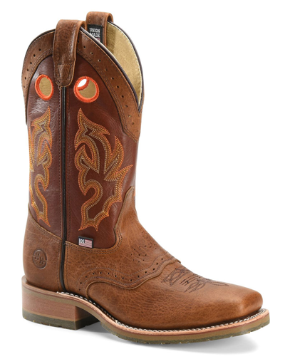 Pre-owned Double-h Boots Double H Men's Mickey Peanut Bison