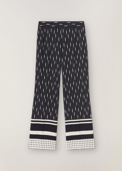 Pre-owned Loro Piana Womens Leandre Galleria Pants Black/tapioca Size 44 With Tags In White